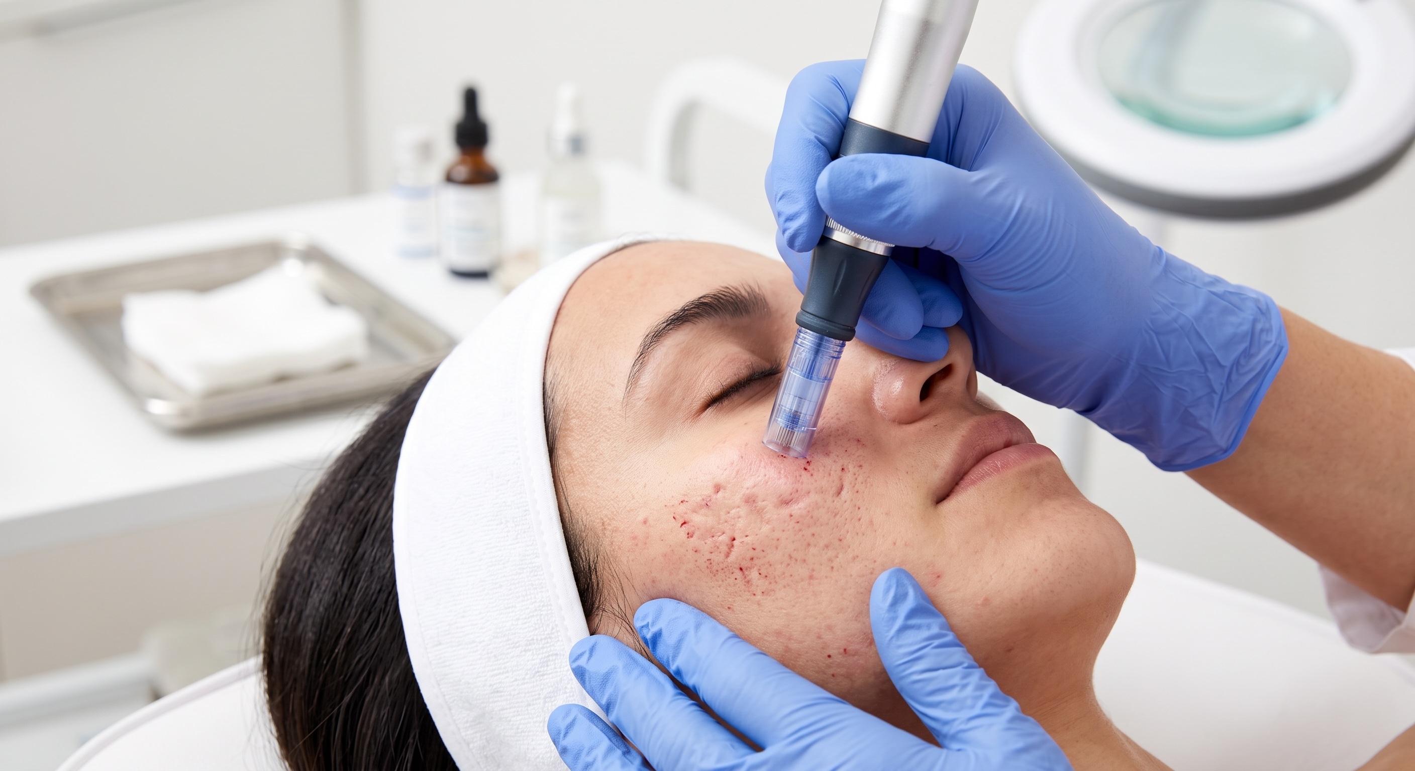 Microneedling for texture and scarring