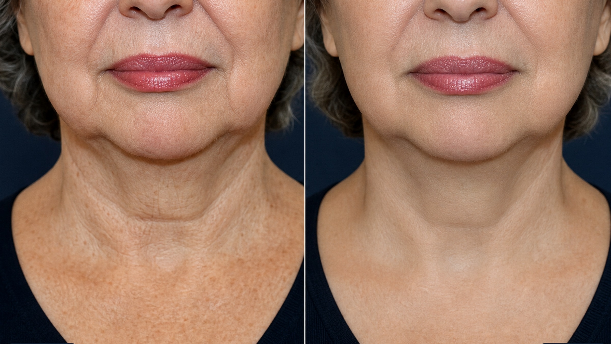 Before and after DermaFuse combination results